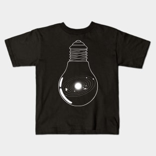 Universe In a Lightbulb by Tobe Fonseca Kids T-Shirt